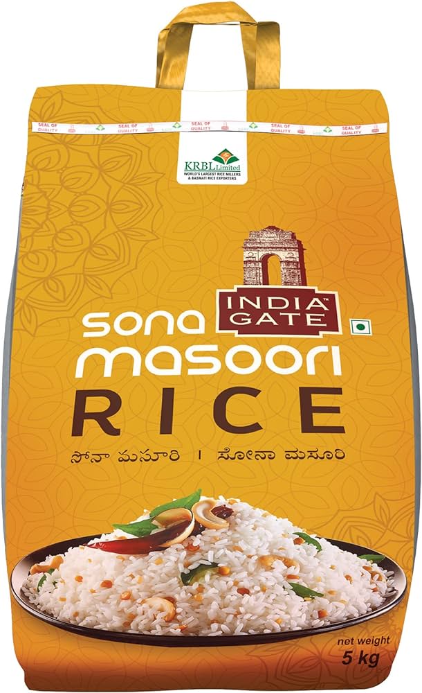 Buy Online India Gate Sona Masoori Rice 5 KG Kesar Grocery.